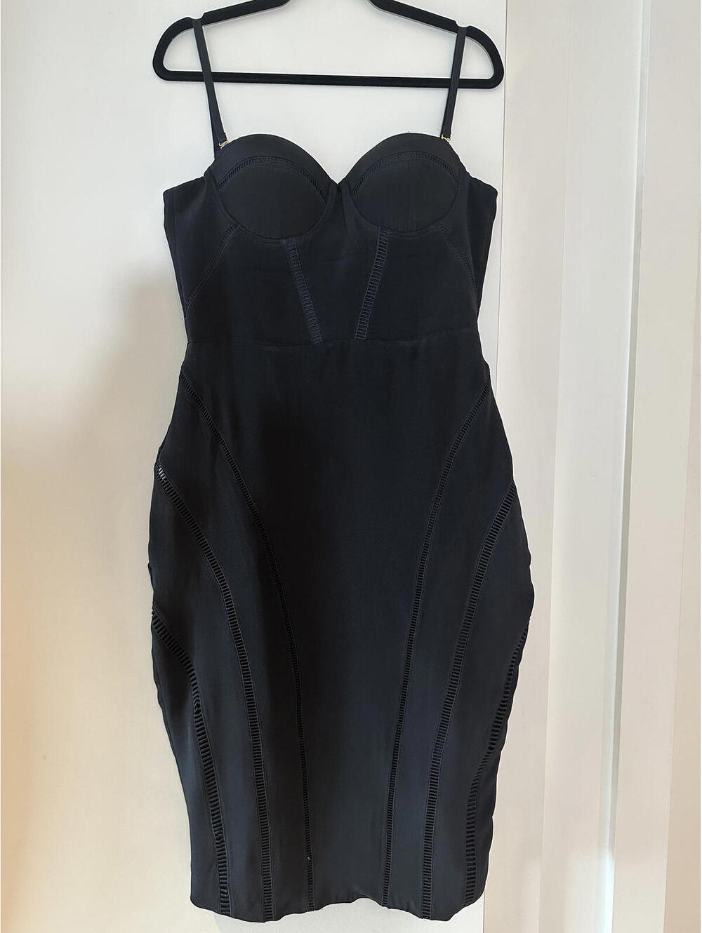 MISHA Black Strapless Bodycon Dress - Picture 2 of 4